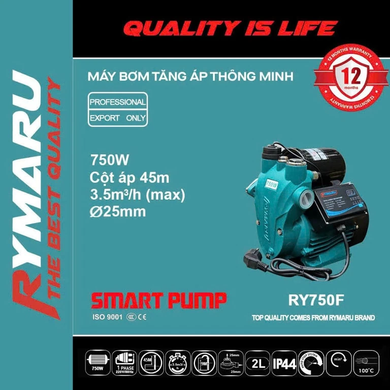 Bơm tăng áp thông minh của Rymazu RY250F - Ảnh 6