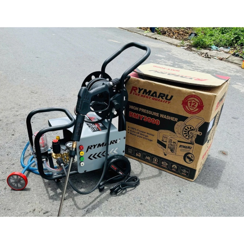 Máy Rửa Xe Cao áp RYMARU-RMY3000 - 3000W Áp 120Bar